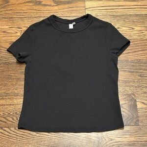Stockholm Atelier & Other Stories Classic Black Short Sleeve Tee
